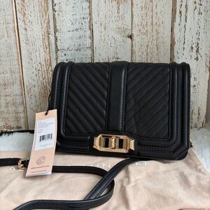Rebecca minkoff chevron quilted small love crossbody